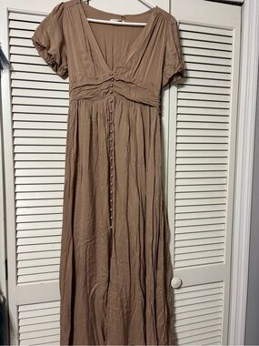cappuccino ombre mesh zippered long dress Dresses | Cappuccino Ombr Mesh Zippered Long Dress